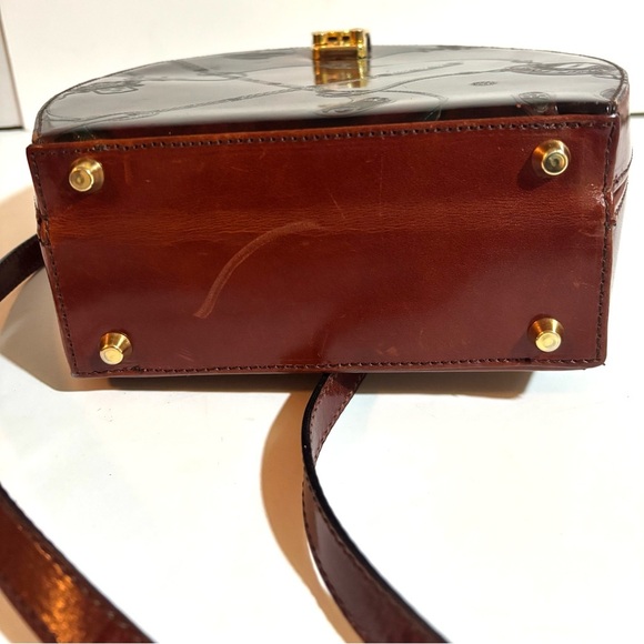 Dillards Elegant Brown Leather Handbag - Picture 3 of 9